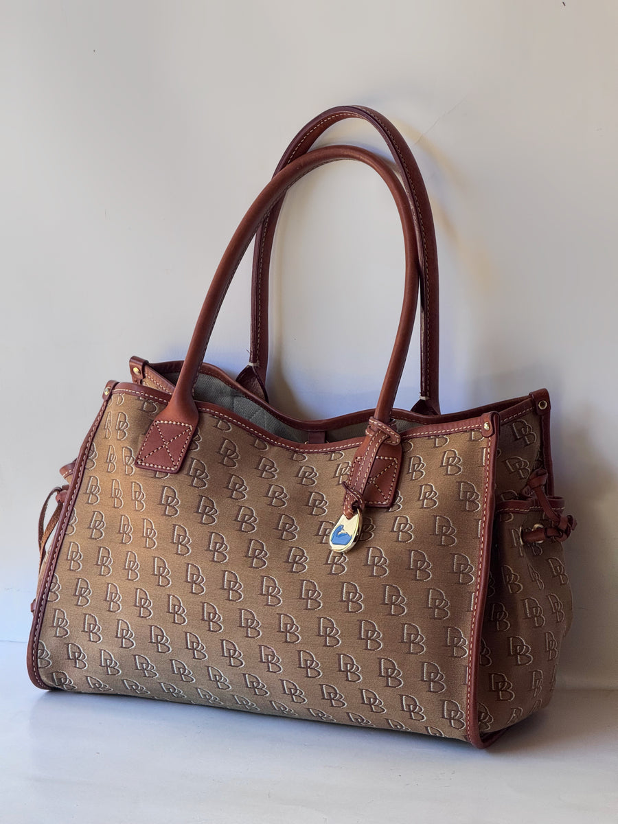 Vintage Dooney & Bourke Monogram Brown Tote – The Bohemian Find