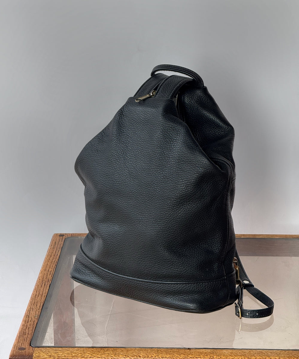 Vintage Chris Gurdal Convertible Black Leather Backpack – The Bohemian Find