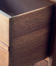 Load image into Gallery viewer, Vintage Walnut MCM Highboy Dresser by Fashion Flow