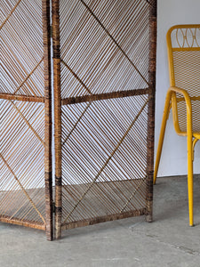 1970's Wicker Room Divider