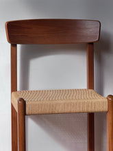 Load image into Gallery viewer, Vintage Teak Barstools w/ Rope Seats