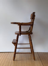 Load image into Gallery viewer, Antique Victorian Wooden High Chair