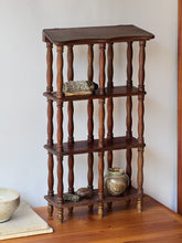 Load image into Gallery viewer, Vintage Wooden Spindle Wall Shelf
