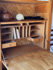 Gustav Stickley Inspired  Oak Drop Front Desk