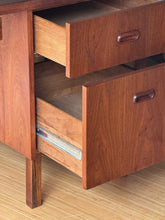 Load image into Gallery viewer, Vintage Walnut MCM Desk
