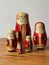 Load image into Gallery viewer, Vintage Santa Nesting Dolls