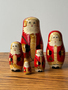 Vintage Santa Nesting Dolls