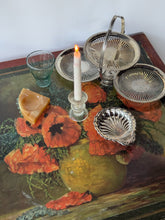 Load image into Gallery viewer, Antique Red Poppy Folding Table