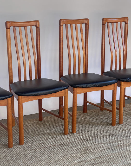 Consignment- Set of 4 Teak Benny Linden Dining Chairs