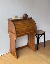 Load image into Gallery viewer, Vintage Oak Roll Top Desk