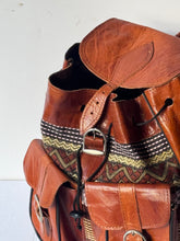 Load image into Gallery viewer, Leather Moroccan Backpack