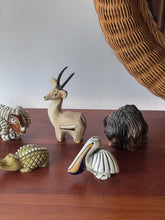 Load image into Gallery viewer, 1970's "Artensia Rinconada" Handmade Animal Sculptures Made in Uraguay