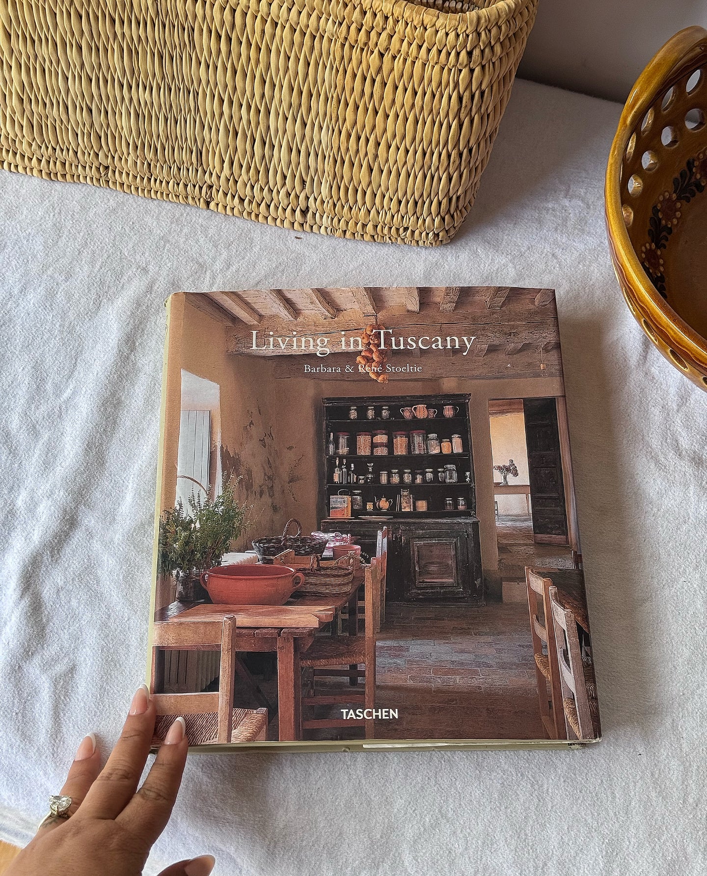 Vintage Living in Tuscany Hardcover Book