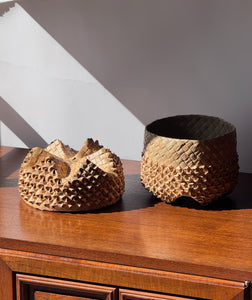 1970’s 2 Piece Hand Crafted Hawaiian Basket