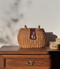 Load image into Gallery viewer, Vintage Wicker Leather Handbag