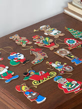 Load image into Gallery viewer, Vintage Wooden Hand Painted Ornaments