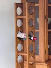 Load image into Gallery viewer, Vintage Oak Freestanding Wine Rack