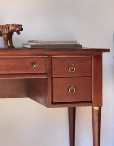 Mid Century Modern Cherry Writing Desk