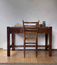Load image into Gallery viewer, Antique Mission Oak Library Desk
