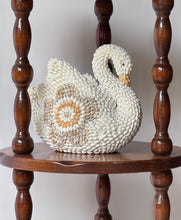 Load image into Gallery viewer, Vintage Swan Shell Planter Folk Art