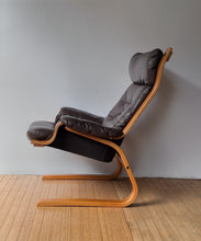 Load image into Gallery viewer, Vintage 1960’s Danish Leather Chair and Ottoman