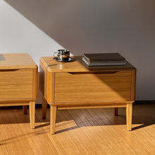 Load image into Gallery viewer, Pair of Modern Solid Bamboo Nightstands