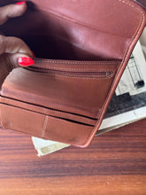 Load image into Gallery viewer, Vintage 1990's Brown Leather Coach Envelope Swing Wallet (Style #4843)