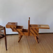 Load image into Gallery viewer, Antique Accordion Sewing Box Made in Japan