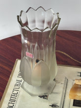 Load image into Gallery viewer, Vintage Portugal Crystal Tulip Torchiere Table Lamp