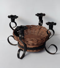 Load image into Gallery viewer, Vintage Advent Basket Candelabra