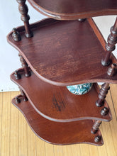 Load image into Gallery viewer, Antique Tiered Corner Spindle Shelf