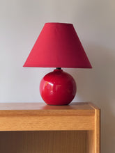 Load image into Gallery viewer, Red Vintage Orb Lamp