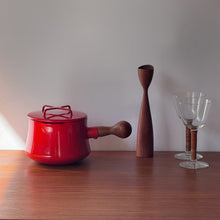 Load image into Gallery viewer, Vintage Dansk Red Enamel Steel Saucepan
