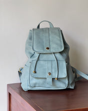Load image into Gallery viewer, Vintage Robin Blue Mini Backpack