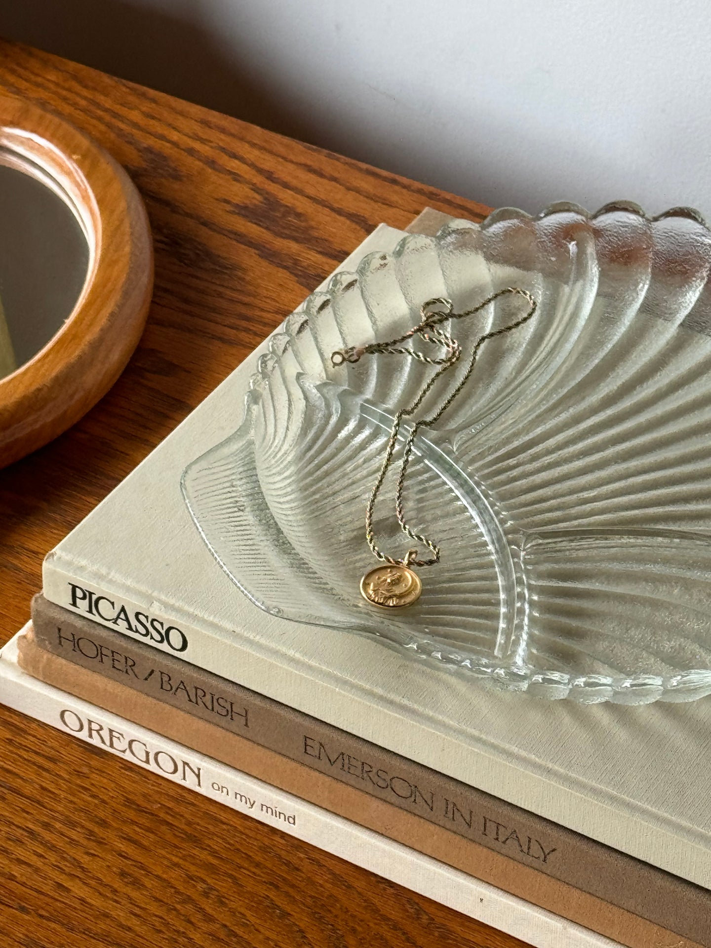 Assortment of Shell Glass Dishes