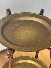 Load image into Gallery viewer, Antique Tierd Hong Kong Folding Side Table