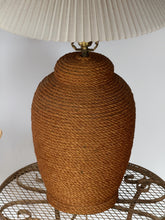 Load image into Gallery viewer, 1970’s XL Jute Rope Table Lamp