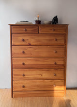 Load image into Gallery viewer, Vintage Tall Pine Dresser
