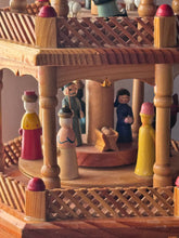 Load image into Gallery viewer, Vintage Wooden German Christmas Carousel