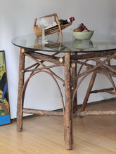 Load image into Gallery viewer, Primitive Vintage Glass Dining Table