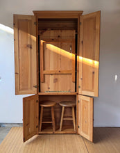 Load image into Gallery viewer, Vintage Reclaimed Pine Hide a Table “Cowboy Kitchen”