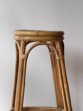 Load image into Gallery viewer, 1970’s Vintage Pair Cane and Rattan Stools