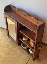 Load image into Gallery viewer, Vintage Handcrafted Scalloped Wooden Cabinet