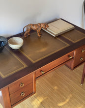 Load image into Gallery viewer, Mid Century Modern Cherry Writing Desk