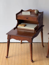Load image into Gallery viewer, Pair of Antique Wooden Step-tier End Tables