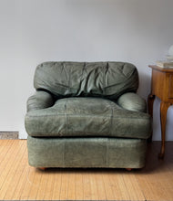 Load image into Gallery viewer, Vintage Henrendon Green Leather Club Chair
