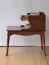 Load image into Gallery viewer, Pair of Antique Wooden Step-tier End Tables