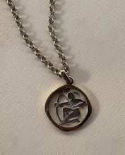 Load image into Gallery viewer, Sagitarius 70's Pendant/ Gold Toned Necklace