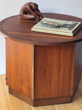 Load image into Gallery viewer, 1960’s Lane Walnut Drum Table/cabinet Rhythm Collection