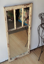 Load image into Gallery viewer, Primitive Distressed Hanging Mirror